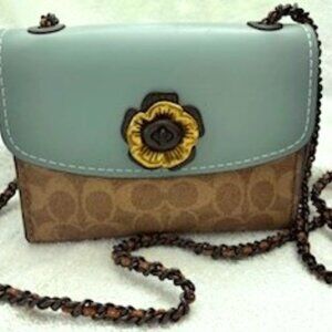 Coach Parker colorblock signature canvas crossbody handbag NWOT